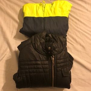 Rain jacket And puffer jacket bundle size 3T boys